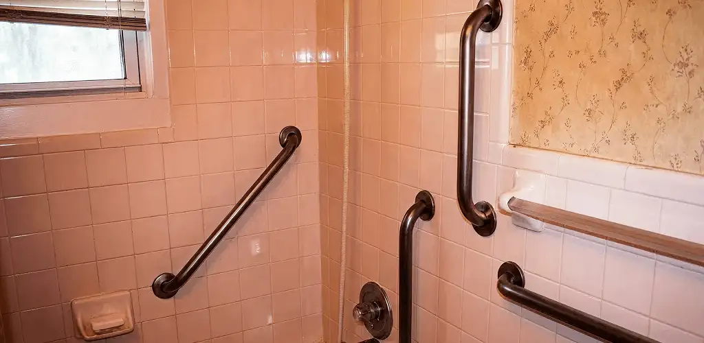 Shower grab bar installation for bathroom safety and accessibility in Ogden, UT