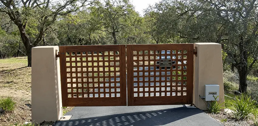 Driveway gate installation for a residential property in Ogden, UT