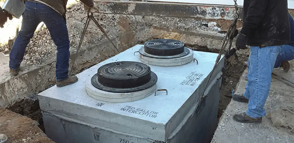 Grease trap installation for a commercial property drainage system in Ogden, UT