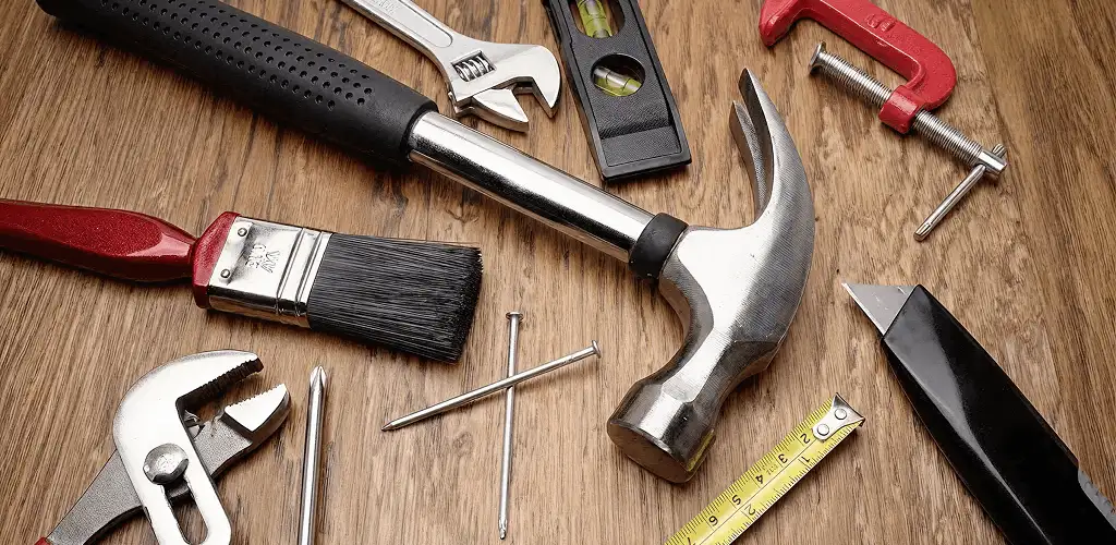 Handyman tools laid out for home repair and maintenance work in Ogden, UT