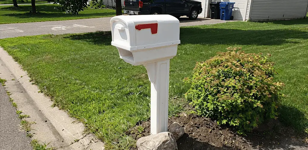 Mailbox installation for a residential curbside mailbox in Ogden, UT